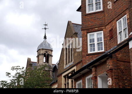 Strada residenziale di Hampstead, London, Regno Unito Foto Stock
