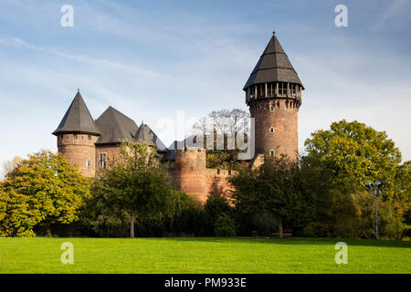 Linn Castello, Krefeld, Niederrhein, Renania settentrionale-Vestfalia, Germania, Europa Foto Stock