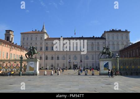 Torino (Torino), Hauptstadt der Regione Piemonte, Nord-Italien: Palazzo Reale Foto Stock