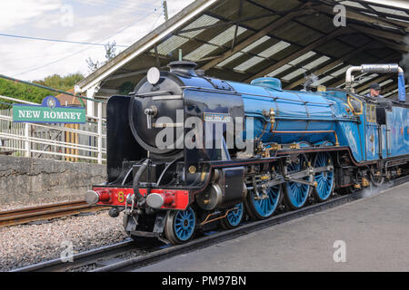 Romney, Hythe & Dymchurch Railway, New Romney, Kent, Regno Unito Foto Stock