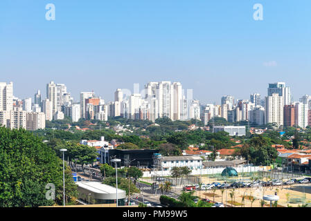 Sao Paulo, Brasile, maggio 26, 2018: costruzione vista della città più grande in America Latina Foto Stock