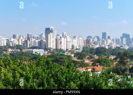 Sao Paulo, Brasile, maggio 26, 2018: costruzione vista della città più grande in America Latina Foto Stock