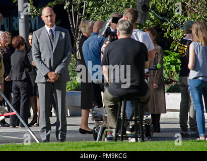 Londra, Regno Unito. 16 Sett 2018. Mark Strong sul set del tempio. Londra, Inghilterra Credito: Jack Davis/Alamy Live News Foto Stock