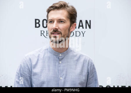 Roma, Italia. Xviii Sep 2018. Gwilym Lee frequentando il photocall di Bohemian Rhapsody all'Hotel De Russie a Roma Credito: Silvia Gerbino/Alamy Live News Foto Stock