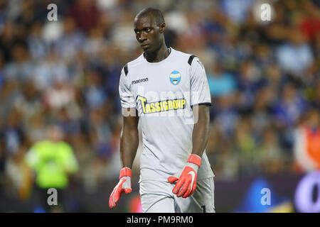 Ferrara, Italia. Xvii Sep 2018. ALFRED GOMIS (SPAL) Calcio Italia Serie A Spal vs Atalanta Settembre 17, 2018 Paolo Mazza Stadium, Ferrara (Italia) Credito: Filippo Rubin/Alamy Live News Foto Stock