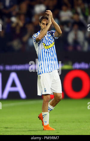 Ferrara, Italia. Xvii Sep 2018. SIMONE MISSIROLI (SPAL) Calcio Italia Serie A Spal vs Atalanta Settembre 17, 2018 Paolo Mazza Stadium, Ferrara (Italia) Credito: Filippo Rubin/Alamy Live News Foto Stock