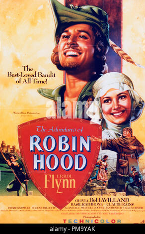 Pubblicità in studio: Poster "Adventures of Robin Hood" 1938 Warner file Reference # 31780 014 Foto Stock