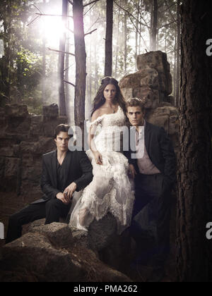 'The Vampire Diaries stagione 2 (2010-2011) Ian Somerhalder Nina Dobrev e Paul Wesley Foto Stock