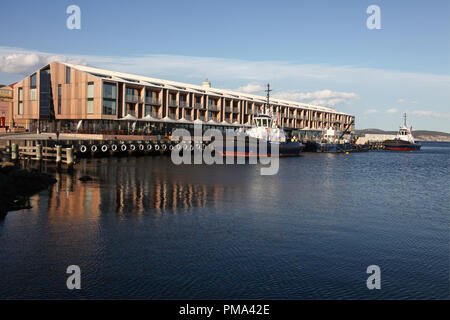 Macquarie Wharf, Hobart, Tasmania Foto Stock