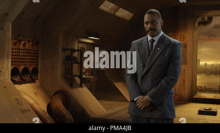 IDRIS ELBA come raccoglitore Pentecoste in sci-fi azione avventura 'Warner Bros Foto e immagini leggendarie Pacific Rim,' un Warner Bros Foto di rilascio. Foto Stock