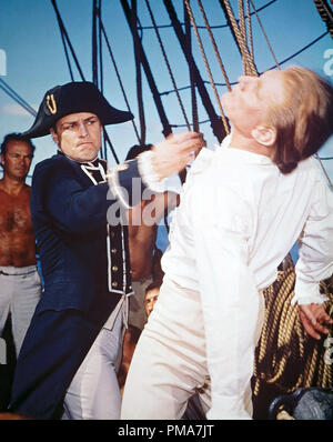 Marlon Brando, Trevor Howard, 'Mutiny sul Bounty', 1962 MGM Riferimento File # 32263 533 THA Foto Stock