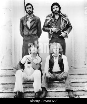 Pete Townsend, Keith Moon, John Entwistle e Roger Daltrey del gruppo rock 'The Who' circa 1973 file Reference # 32368 572THA Foto Stock