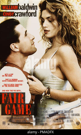 "Fair Game' - US Poster 1995 Warner Bros William Baldwin, Cindy Crawford Riferimento File # 32509 144 THA Foto Stock