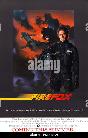 'Firefox' - noi Poster 1982 Warner Bros Clint Eastwood Riferimento File # 32509 154THA Foto Stock