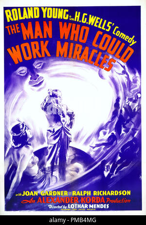 "L'uomo che potrebbe operare miracoli" (1936) Poster Riferimento File # 33371 284THA Foto Stock
