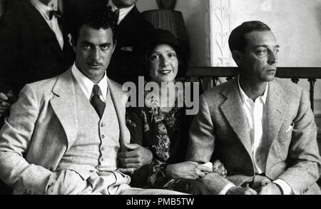 Gilbert Roland, norma Talmadge e Buster Keaton, 1930 file Reference # 33536 660THA Foto Stock