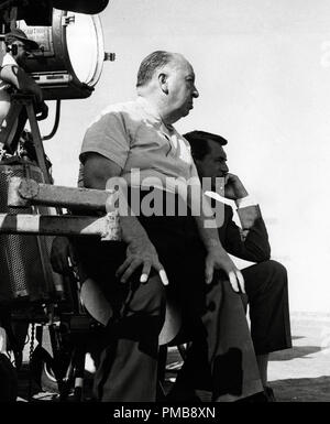 Alfred Hitchcock, Cary Grant, 'Nord da Northwest", 1959 MGM Riferimento File # 32557 318THA Foto Stock