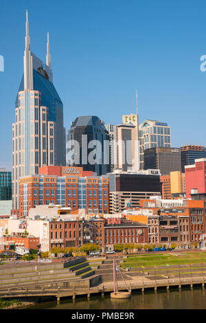 Il centro cittadino di Nashville, Tennessee. Foto Stock