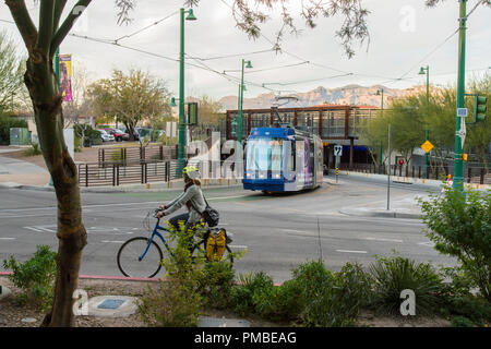 Centro cittadino di Tucson, Arizona. Foto Stock