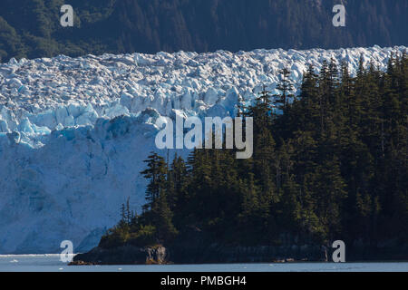 Meares Glacier, Prince William Sound, Chugach National Forest, Alaska. Foto Stock