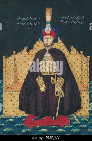 Il sultano Abdülmecid. Data/Periodo: metà del XIX secolo. Gouche su carta. Altezza: 295 mm (11,61 in); larghezza: 195 mm (7,67 in). Autore: Sconosciuto. Anonimo. Foto Stock