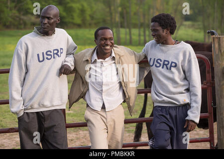 Geremia-GER DUANY, Mamere Deng-ARNOLD OCENG, Paul-EMMANUEL JAL in 'la buona menzogna" (2014) Foto Stock