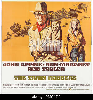 John Wayne, Ann-Margret, il treno ladri (Warner Brothers, 1973). Poster di riferimento file # 33595 376THA Foto Stock