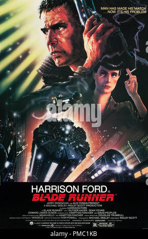 Harrison Ford, Blade Runner (Warner Brothers, 1982). Poster di riferimento file # 33595 553THA Foto Stock