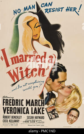 Veronica Lake, Fredric marzo, ho sposato una strega (United Artists, 1942). Poster di riferimento file # 33595 611THA Foto Stock