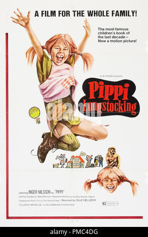 Inger Nilsson, Pippi Calzelunghe" lotto (G.G. Comunicazioni, 1969). Poster di riferimento file # 33595 680THA Foto Stock