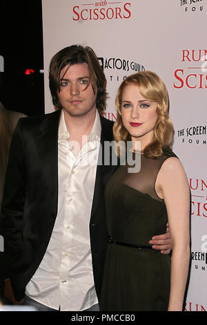 'In esecuzione con le forbici' (Premiere) Ira David Wood, Evan Rachel Wood 10-10-2006 / Academy of Motion Picture Arts & Sciences / Beverly Hills, CA / Tristar Pictures / Foto di Giuseppe Martinez - Tutti i diritti riservati Riferimento File # 22832 0038PLX per solo uso editoriale - Foto Stock