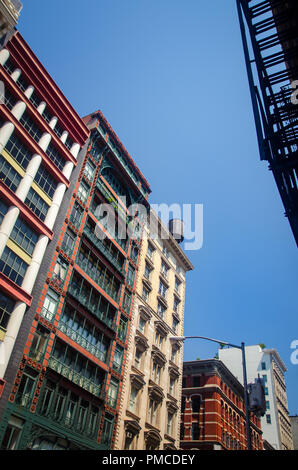 La facciata della cantante piccolo edificio a Broadway Foto Stock