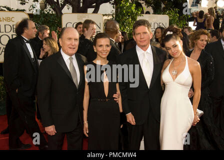 Hollywood Foreign Press Association presenta il 2007 'Golden Globe Awards - 64th annuale" (arrivi) Robert Duvall, Luciana Pedraza, Thomas Haden Church, la Mia Chiesa 1-15-07 Foto Stock