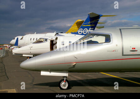 Bombardier business jet line fino a Farnborough Airshow internazionale. Learjet 40XR Foto Stock