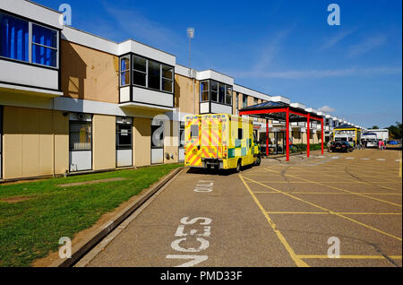 Queen Elizabeth Hospital, King's Lynn, west Norfolk, Inghilterra Foto Stock