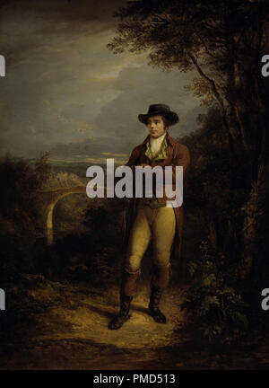 Robert Burns, 1759 - 1796. Poeta. Data/Periodo: 1828. La pittura. Olio su pannello. Altezza: 611 mm (24.05 in); larghezza: 445 mm (17.51 in). Autore: Alexander Nasmyth. Foto Stock