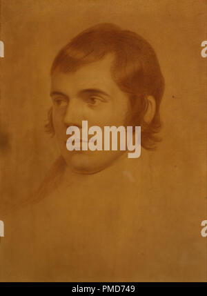 Robert Burns, 1759 - 1796. Poeta. Data/Periodo: 1796. Disegno. Gessetto su carta. Altezza: 549 mm (21,61 in); larghezza: 425 mm (16.73 in). Autore: Archibald Skirving. Foto Stock