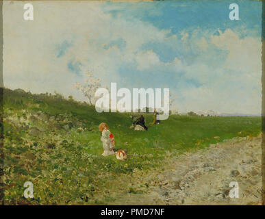 Primavera a Roma. Data/Periodo: ca. 1874-1884. La pittura. Olio su tela. Altezza: 5,050 mm (16.56 ft); Larghezza: 6.900 mm (22.63 ft). Autore: Baldomer Galofre. BALDOMERO GALLOFRE O GALLOFRE BARTOLOMEU. Foto Stock