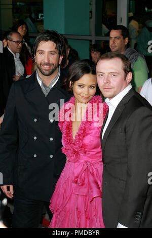 Eseguire, Fat Boy, eseguire Premiere Direttore David Schwimmer, Thandie Newton, Simon Pegg 3-24-2008 / Arclight Teatri / Hollywood, CA / Picturehouse / © Giuseppe Martinez/Picturelux - Tutti i diritti riservati Riferimento File # 23398 0041PLX per solo uso editoriale - Tutti i diritti riservati Foto Stock