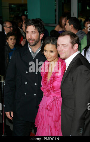 Eseguire, Fat Boy, eseguire Premiere Direttore David Schwimmer, Thandie Newton, Simon Pegg 3-24-2008 / Arclight Teatri / Hollywood, CA / Picturehouse / © Giuseppe Martinez/Picturelux - Tutti i diritti riservati Riferimento File # 23398 0064PLX per solo uso editoriale - Tutti i diritti riservati Foto Stock