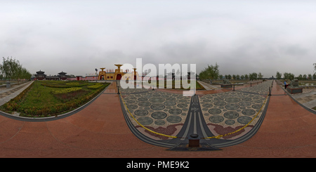 Visualizzazione panoramica a 360 gradi di Shangqiu City Business Santuario ancestrale 1- (moneta antica strada)