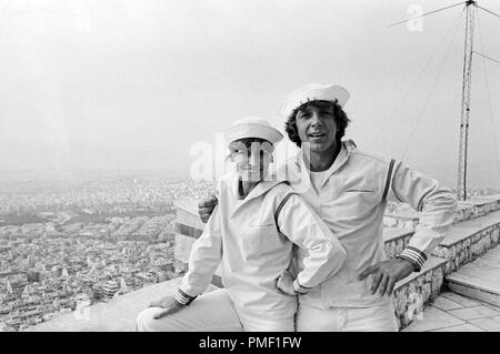 Sonne, vento und weiße Segel, Fernsehshow mit Michael Schanze und Gaststars Maria Roos in Griechenland 1979. Foto Stock