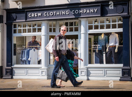 Equipaggio Clothing Company store in Winchester, Hampshire, Regno Unito Foto Stock
