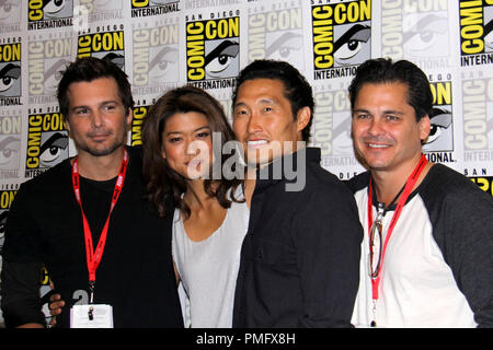 23/07/10 Daniel Dae Kim e Grace Park " Hawaii 5-0' Conferenza Stampa @ Convention Center, San Diego Foto di Izumi Hasegawa/HNW Riferimento File # 30356 002PLX per solo uso editoriale - Tutti i diritti riservati Foto Stock