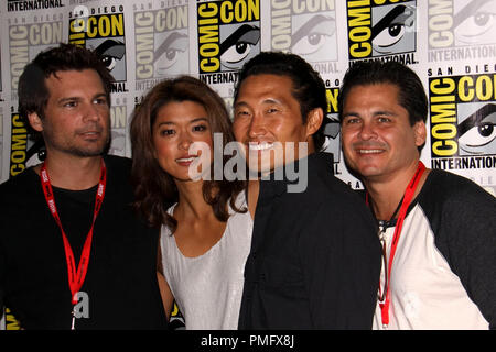 23/07/10 Daniel Dae Kim e Grace Park " Hawaii 5-0' Conferenza Stampa @ Convention Center, San Diego Foto di Izumi Hasegawa/HNW Riferimento File # 30356 003PLX per solo uso editoriale - Tutti i diritti riservati Foto Stock