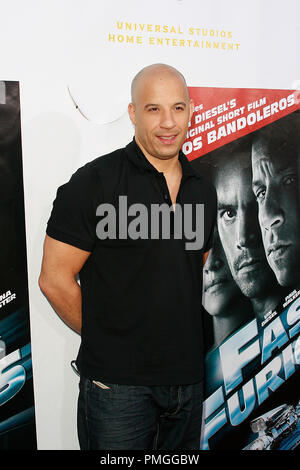 Vin Diesel a giri fino Home Entertainment Premiere di rilascio di 'Los Bandoleros'- Arrivi presso il cinema AMC, Universal City Walk in città universale, CA il 16 luglio 2009. Foto di: PictureLux Riferimento File # 30044 15PLX per solo uso editoriale - Tutti i diritti riservati Foto Stock