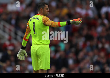 Lukasz Fabianski del West Ham United - Arsenal V West Ham United, Premier League, Emirates Stadium, Londra (Holloway) - 25 agosto 2018 Foto Stock