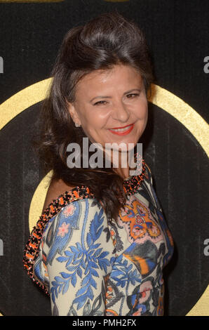 Los Angeles, Ca, Stati Uniti d'America. Xvii Sep, 2018. Tracey Ullman a HBO ufficiale 2018 Emmy dopo essere partito il 17 settembre 2018 a Los Angeles, California. Credito: David Edwards/media/punzone Alamy Live News Foto Stock