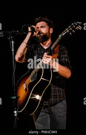 Milano, Italia. Xviii Sep 2018. Passeggero, pseudonimo di Michael David Rosenberg, suona dal vivo all'Alcatraz di Milano, Italia, il 18 settembre 2018 Credit: Mairo Cinquetti/Alamy Live News Foto Stock