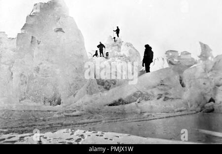 Fridtjof Nansen di Polar Expedition sul Fram al Polo Nord Foto Stock